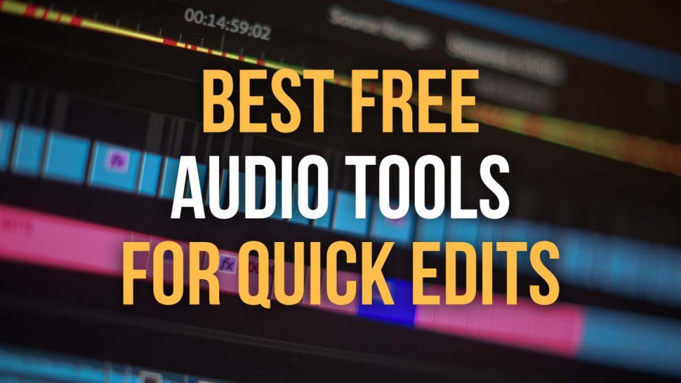 free audio tools for quick edits and fixes