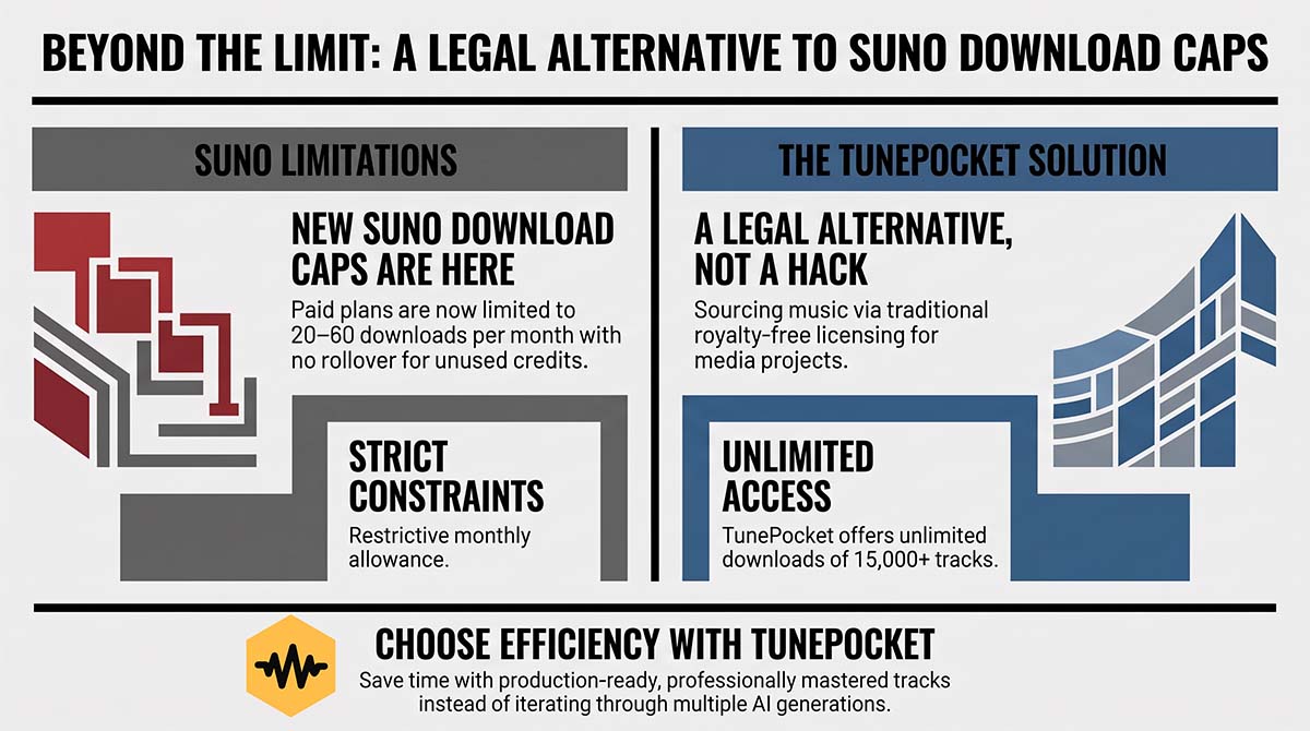 suno download limits legal solution